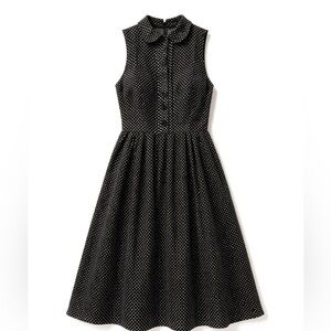 The Limited Polka Dot Black and White Dress size 4 fully lined and lightweight